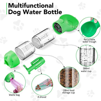 3 in 1 Portable  Dog Water Bottle