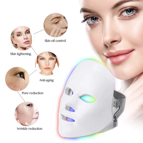 7-in-1 Skin Rejuvenation Wireless Photon Therapy Facial Mask