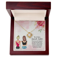 Show Your Sister She's Forever in Your Heart with an Enchanting Eternal Love Necklace