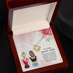 Show Your Sister She's Forever in Your Heart with an Enchanting Eternal Love Necklace