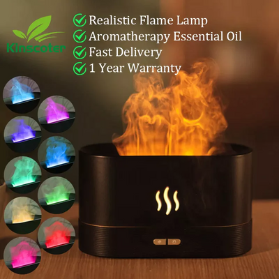 Elevate And Rejuvenation Your Living Space With Our Aroma Ultrasonic Essential Oil Flame Lamp