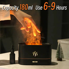 Elevate And Rejuvenation Your Living Space With Our Aroma Ultrasonic Essential Oil Flame Lamp