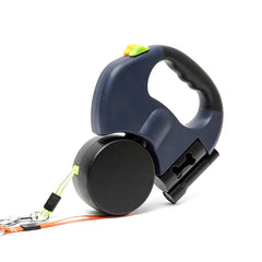 360 Degree Reflective Strap Dog Leash with Touch Light & Poop Bag