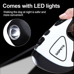 LED Touch Light Pet Automatic Retractable Leash with Night Safety