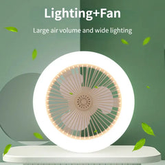 Ceiling Lamp with Remote-Controlled Cooling Fan