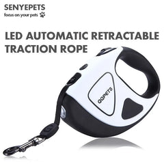 LED Touch Light Pet Automatic Retractable Leash with Night Safety