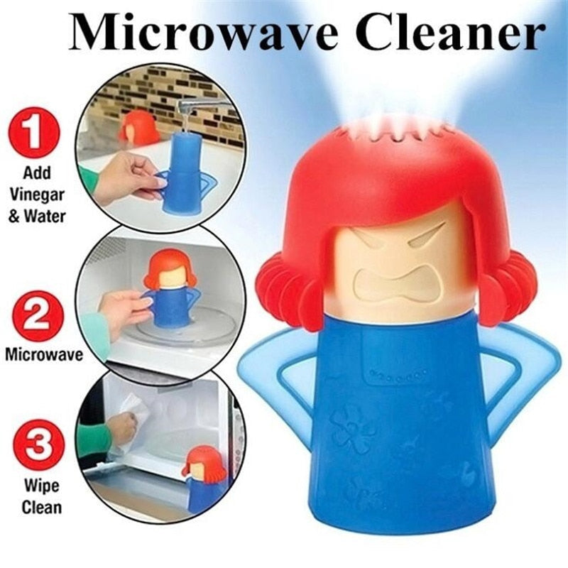 Sparkling Microwave Oven Steam Cleaner